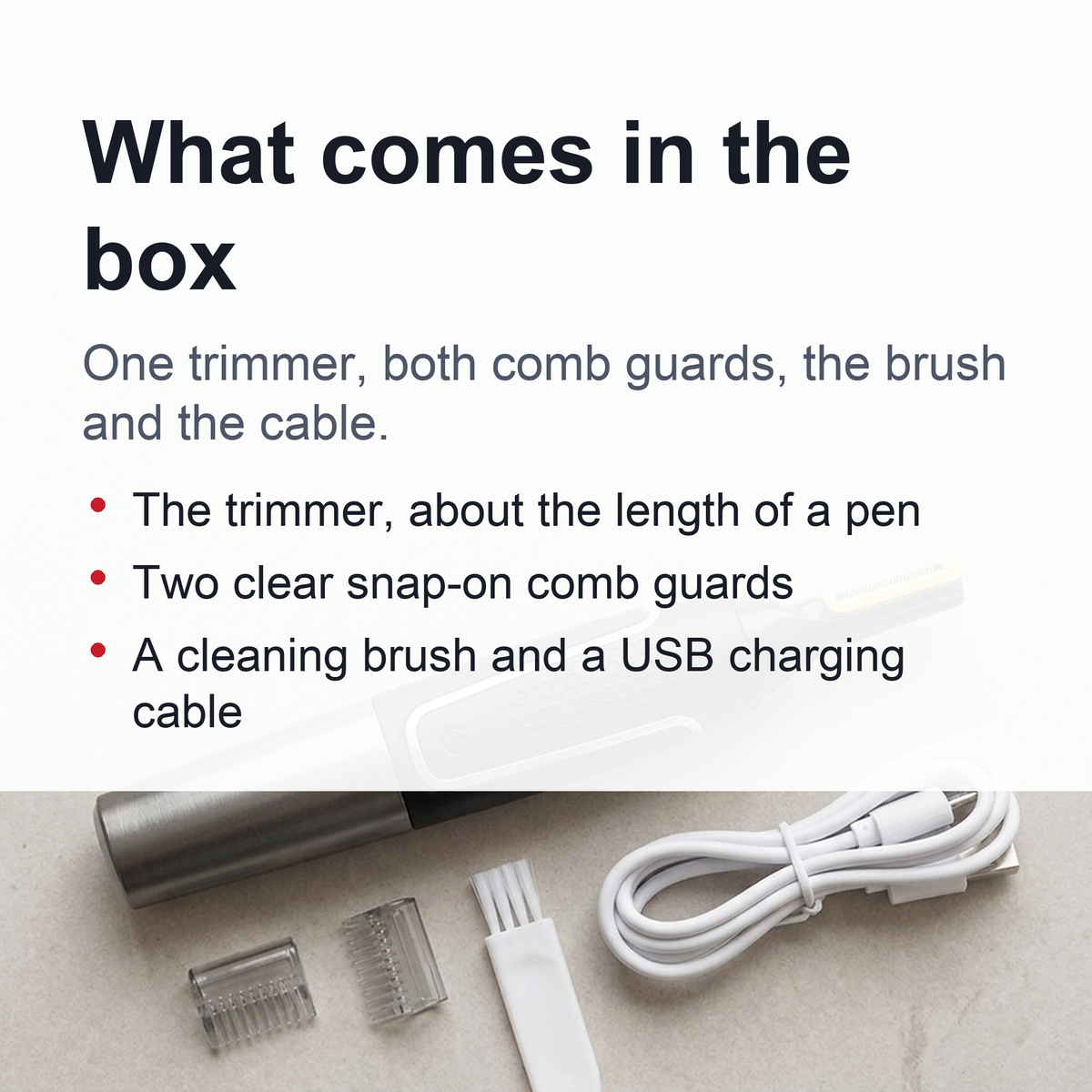 Electric Nose and Ear Hair Trimmer – Ultra-Thin Precision Waterproof Grooming Tool for Safe, Clean, and Painless Trimming