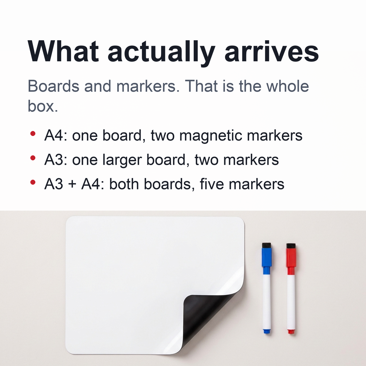 Magnetic Dry Erase Fridge Board - Flexible Whiteboard Memo Planner Sheet for Grocery Lists, Notes and Kitchen Organization