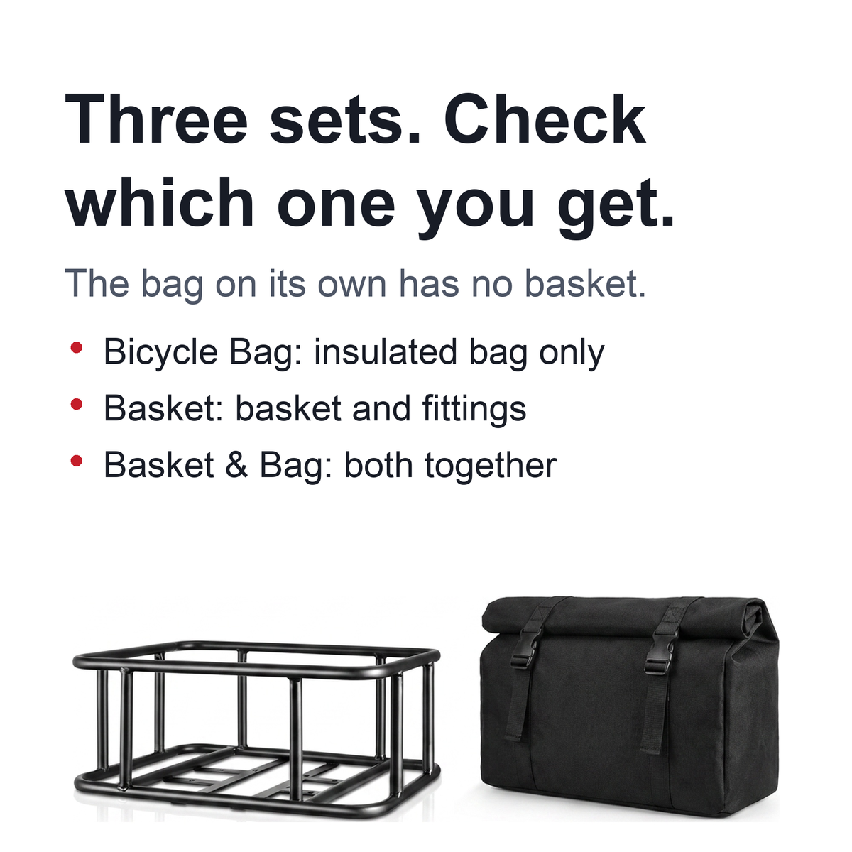 Heavy-Duty Rear Bike Basket with Rack – Large Metal Bicycle Carrier for Groceries, Commutes, and Electric Bike Storage