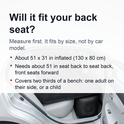 Inflatable Car Mattress – Back Seat Air Bed, Pump Not Included