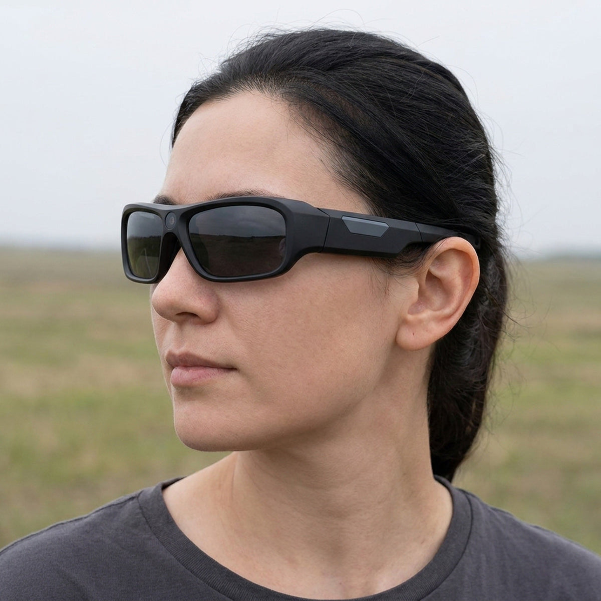 Camera Sunglasses – Hands-Free Video Recording Eyewear for Cycling, Fishing and Walking, Records to a microSD Card