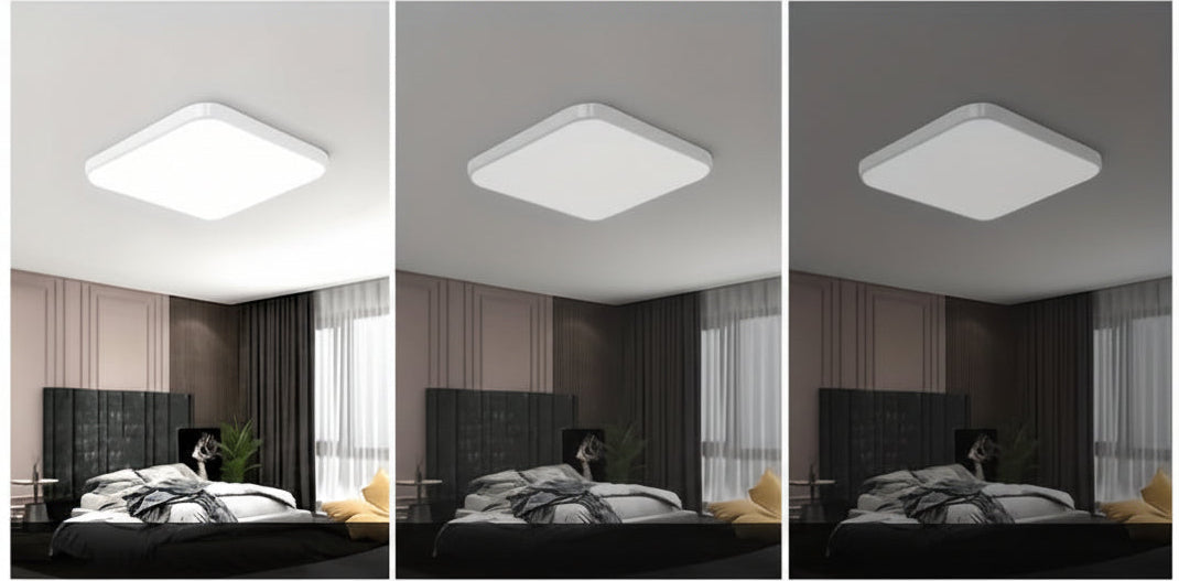 Solar LED Ceiling Light with Remote – Energy-Saving Sunset-to-Dawn Lighting for Indoor & Outdoor Spaces