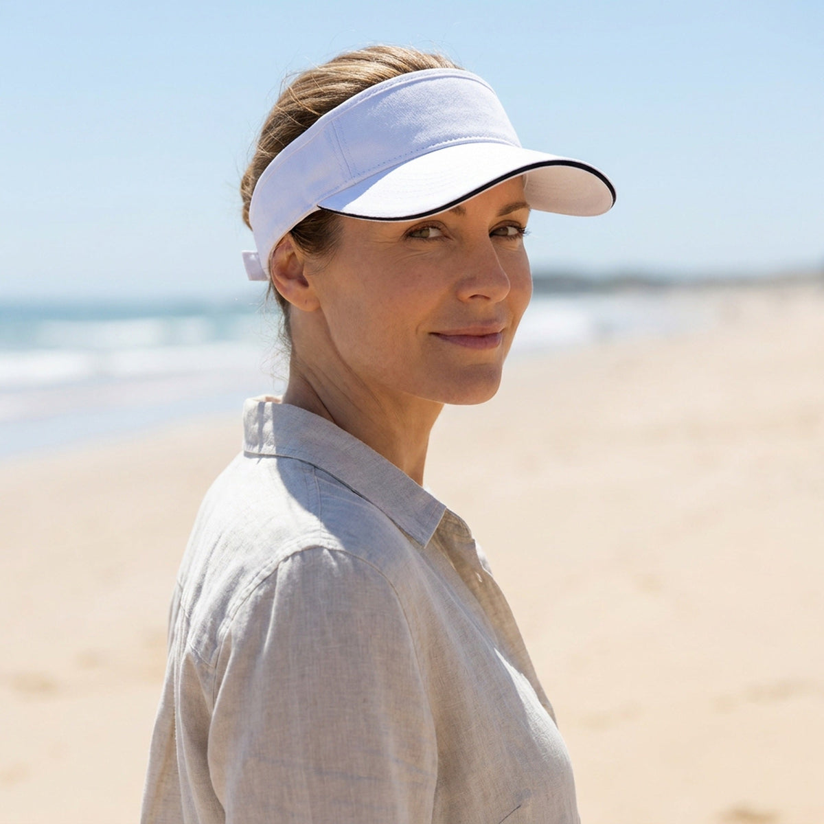 Sports Tennis Visor Cap – Adjustable Sun Protection Hat for Running, Tennis, Golf, Beach and Outdoor Activities