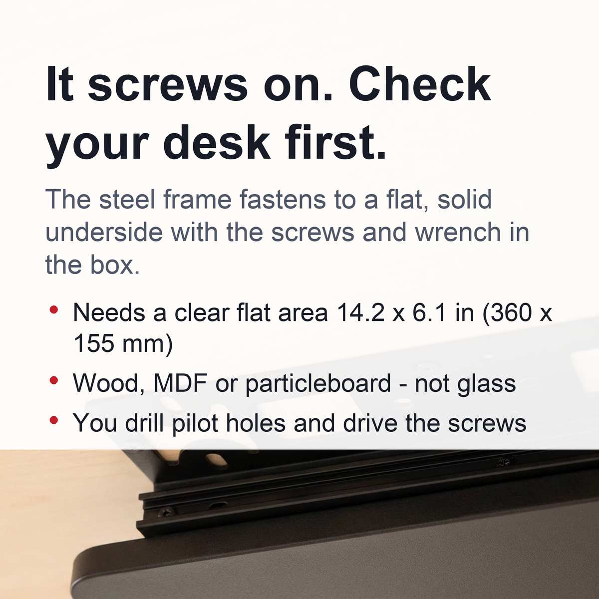 Adjustable Keyboard Tray – Slide-Out Under-Desk Holder with Height & Angle Control for Comfort Typing at Home & Office