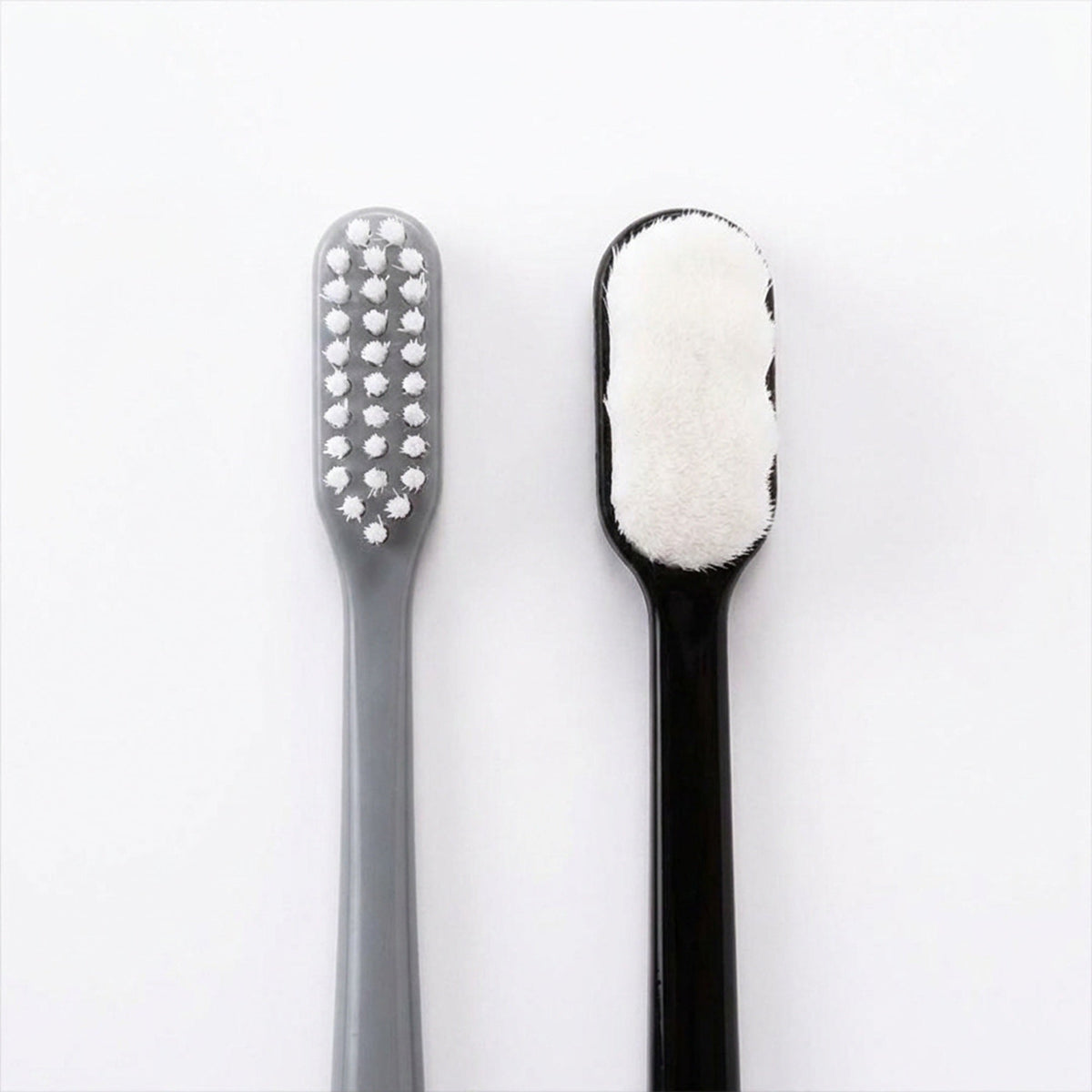 Extra-Soft Manual Toothbrush - Dense Ultra-Fine Bristles, Wide Wavy Head