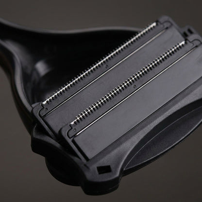 Men's Back Shaver, Two Head Blade, Easy Grip & Retractable Handle