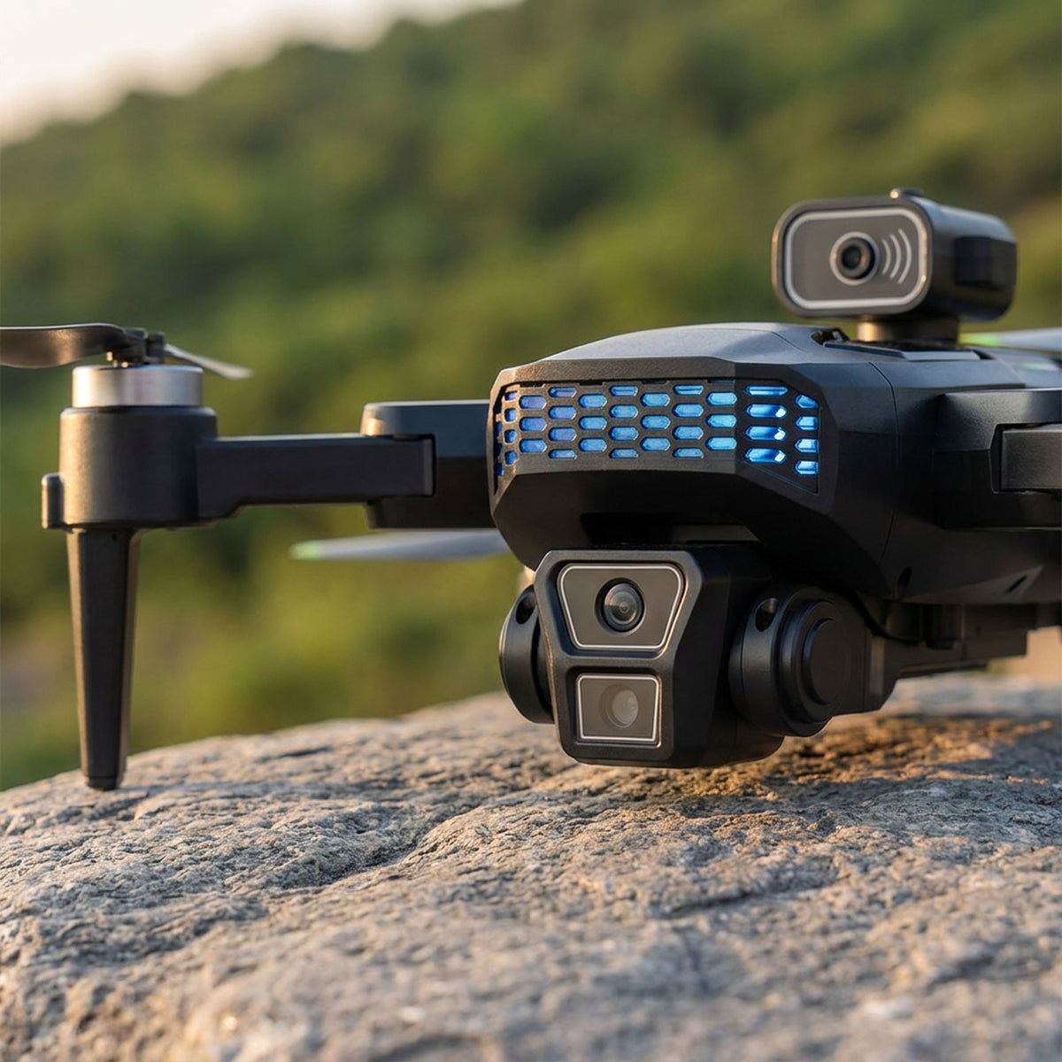 GPS Drone with Camera – Foldable Long-Range Quadcopter with Follow-Me and Gesture Control