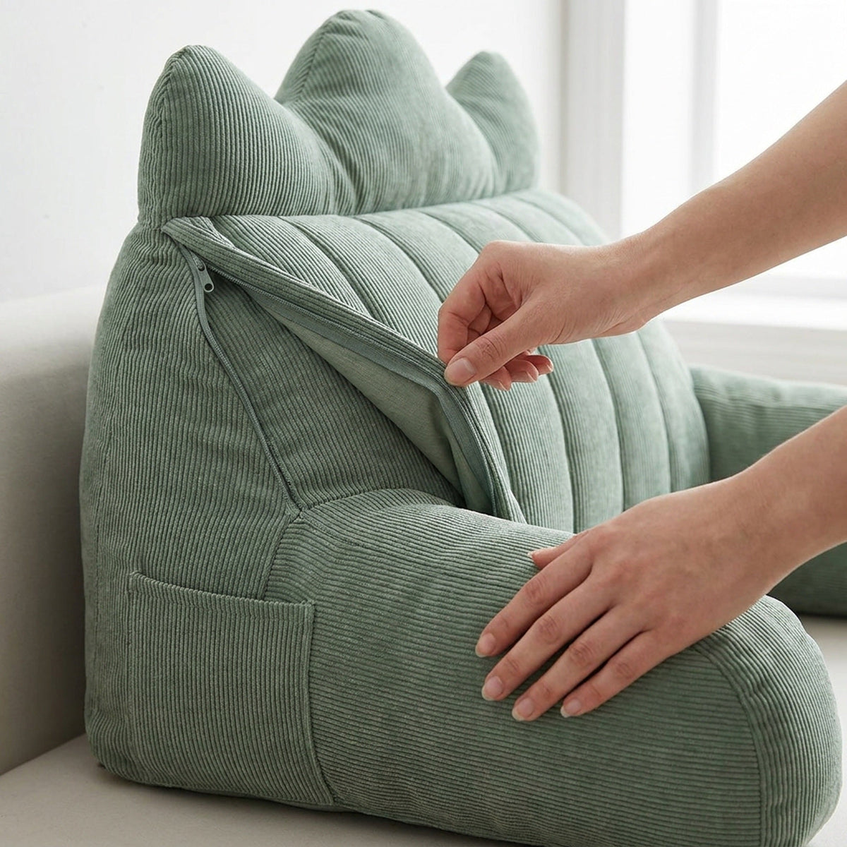 Pregnancy Backrest Pillow – Comfortable Lumbar Support Cushion for Reading, Nursing, Relaxation and Everyday Back Comfort