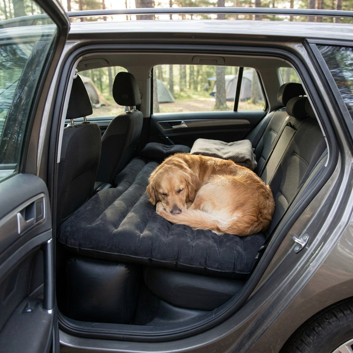 Inflatable Car Mattress – Back Seat Air Bed, Pump Not Included