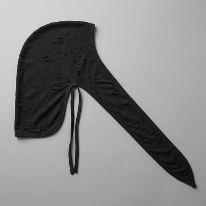 Vintage Hole Cotton Durag Headband – Long-Tail Pirate Style Bandana for Hip Hop Fashion, Cycling, and Trendy Urban Headwear