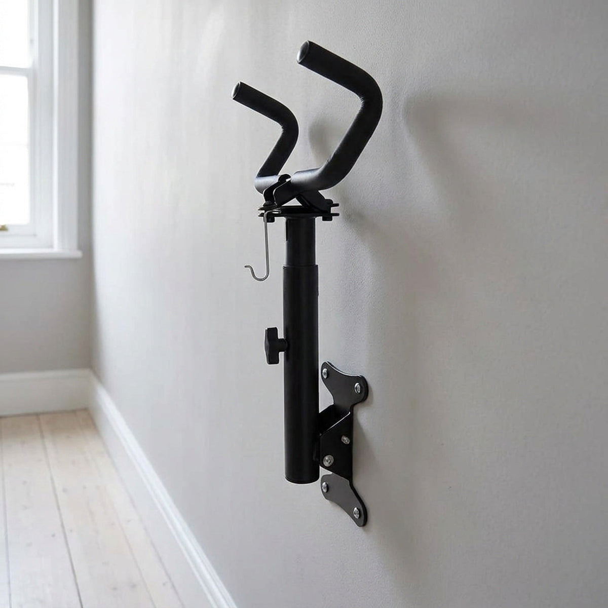 Space-Saving Bike Wall Mount Rack – Foldable Bicycle Hanger with Rim Protection