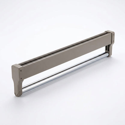 Top-Mount Pull-Out Wardrobe Hanger Rail – Extendable Adjustable Closet Rod for Hanging Clothes, Trouser Organization, Maximizing Wardrobe Space Neatly and Efficiently