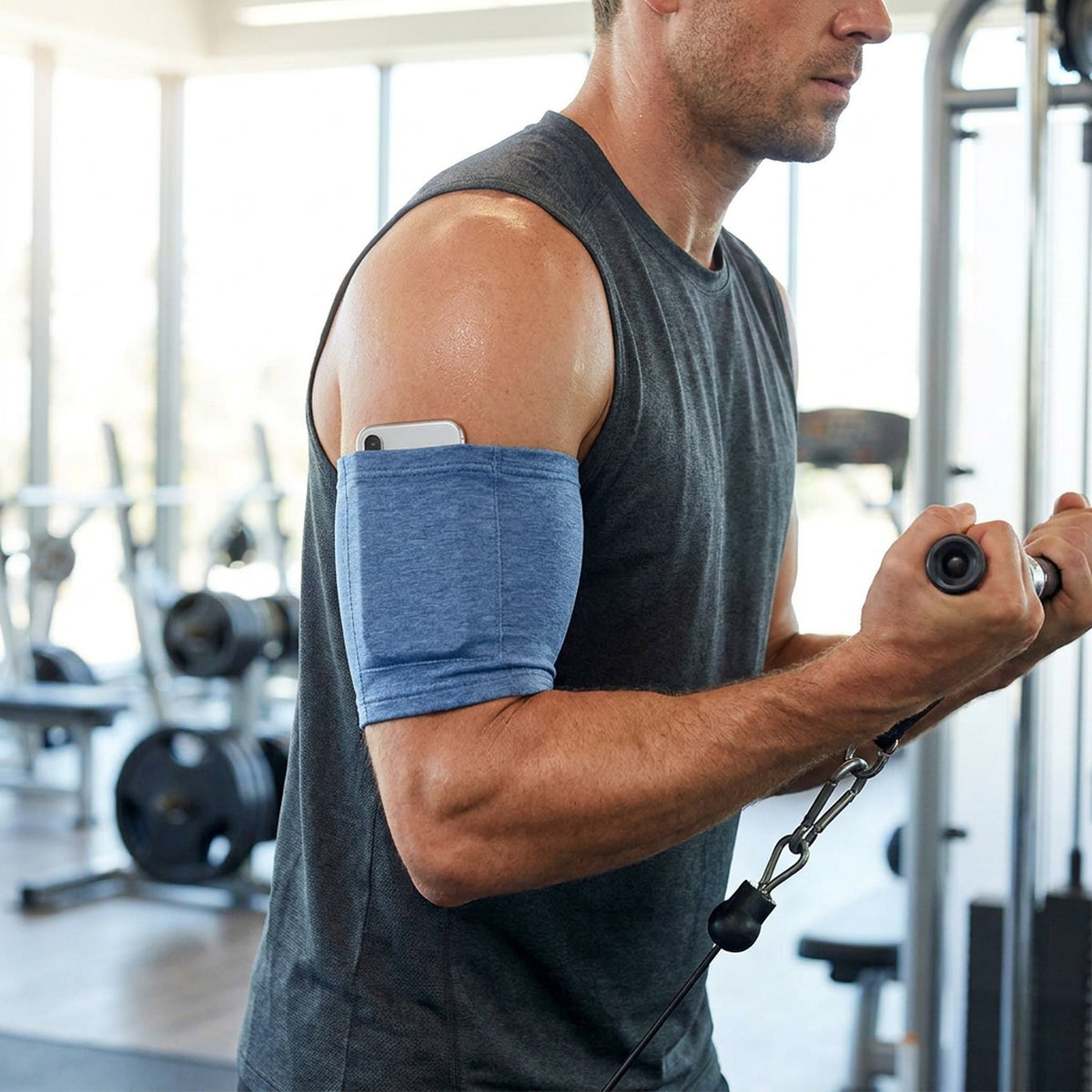 Running Arm Phone Bag – Unisex Sports Armband with High Elastic Fabric for Jogging, Gym, Workouts & On-the-Go Device Protection