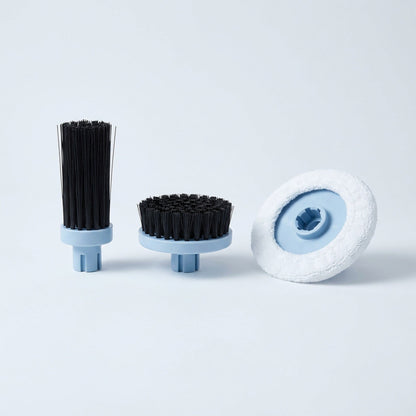 Cordless Electric Spin Scrubber — Handheld Power Cleaning Brush with Three Interchangeable Heads