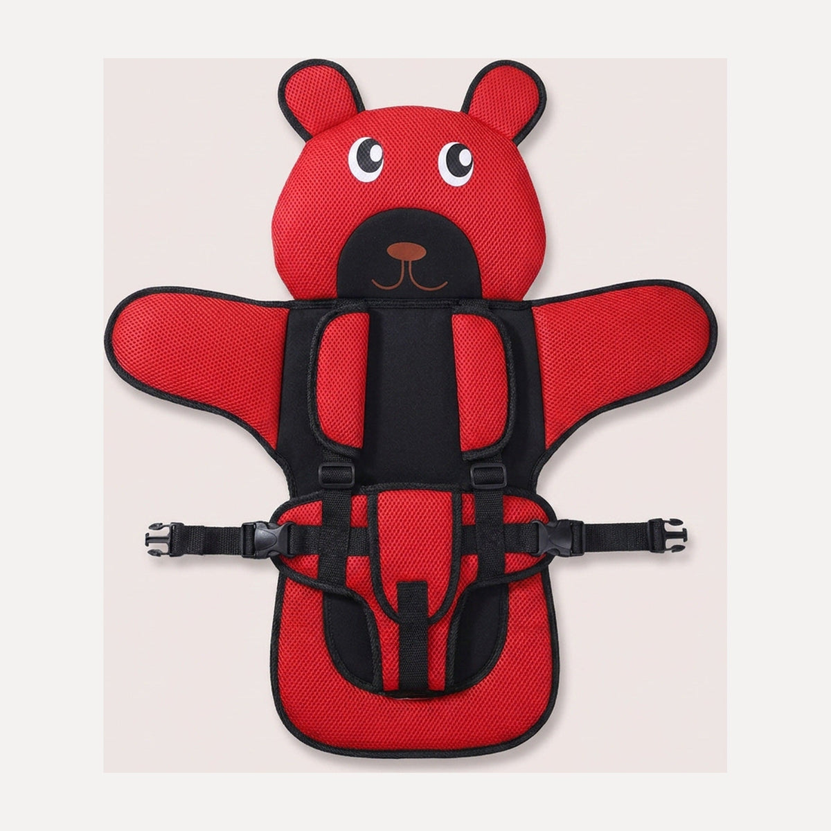 Bear-Shaped Padded Seat Liner with Support Harness - for Strollers, High Chairs & Dining Chairs