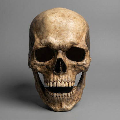 Movable Mouth Skull Mask - Halloween Full Head Skeleton Mask