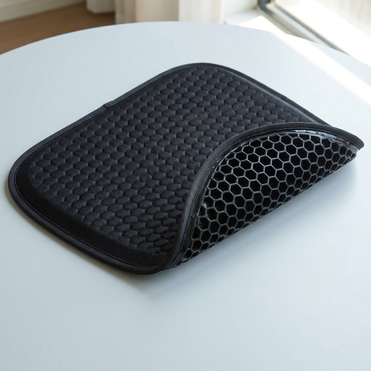 Universal and Multifunctional Car Seat Cushion - Breathable Cool Gel Seat Cushion, Provides Pressure Relief for Back and Tailbone Pain.