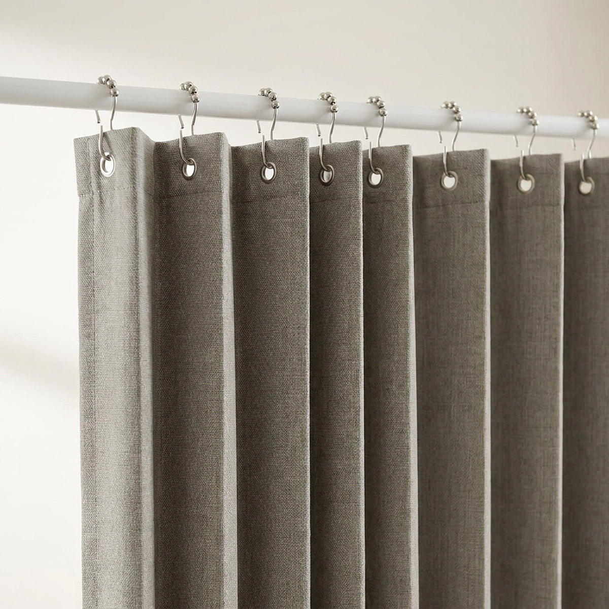 Blackout Door Curtain – Accordion Folding Room Divider Curtain for Doorways & Closets, Pleated Fabric Panel with Hooks