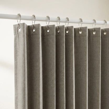 Blackout Door Curtain – Accordion Folding Room Divider Curtain for Doorways & Closets, Pleated Fabric Panel with Hooks