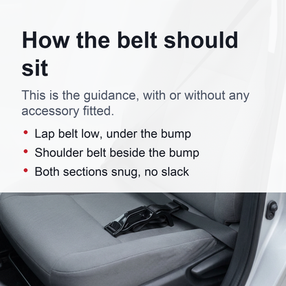 Pregnancy Safety Belt Strap, Seat Belt Extender - Prevent Compression of Abdomen