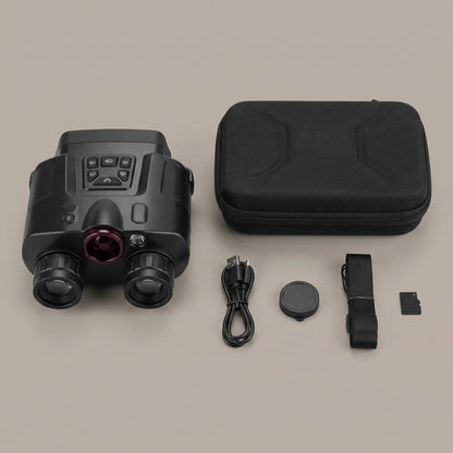 Night Vision Binoculars 4K Infrared Goggles – 5000mAh Rechargeable, 8X Zoom, See 600 Meters in Complete Darkness for Hunting & Surveillance