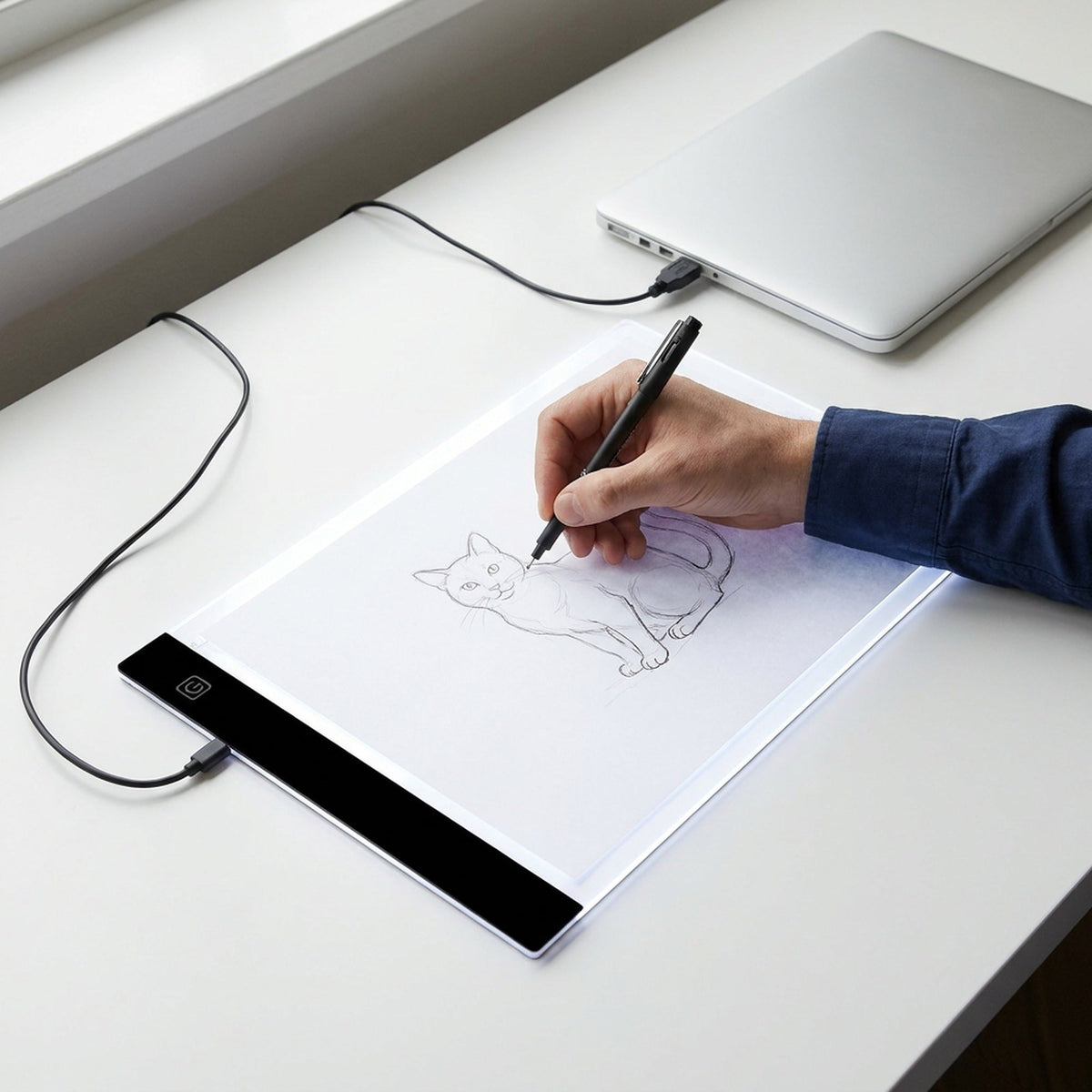A4 LED Acrylic Drawing Board - Ultra Thin Dimmable Tracing Light Box