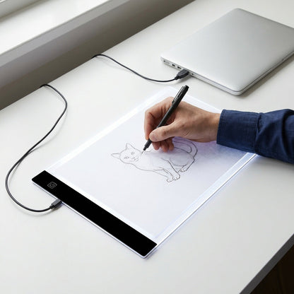A4 LED Acrylic Drawing Board - Ultra Thin Dimmable Tracing Light Box