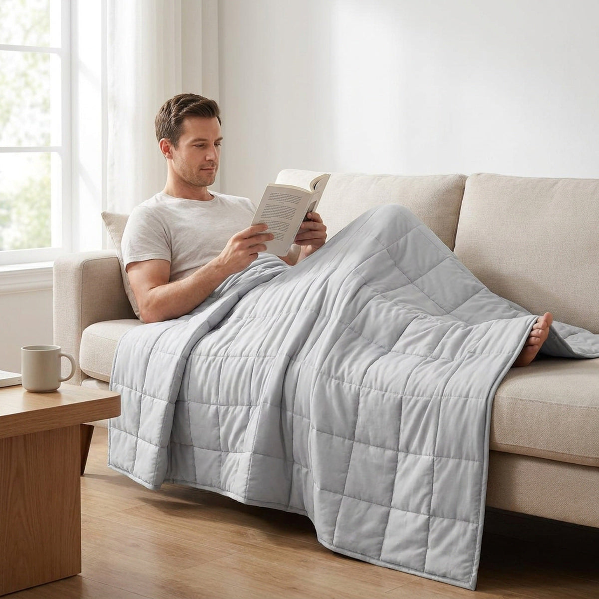 Weighted Blanket for Bed - 100% Organic Cotton