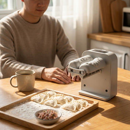 Electric Dumpling Maker – Automatic Press with 2 Auto Speeds and Manual Mode