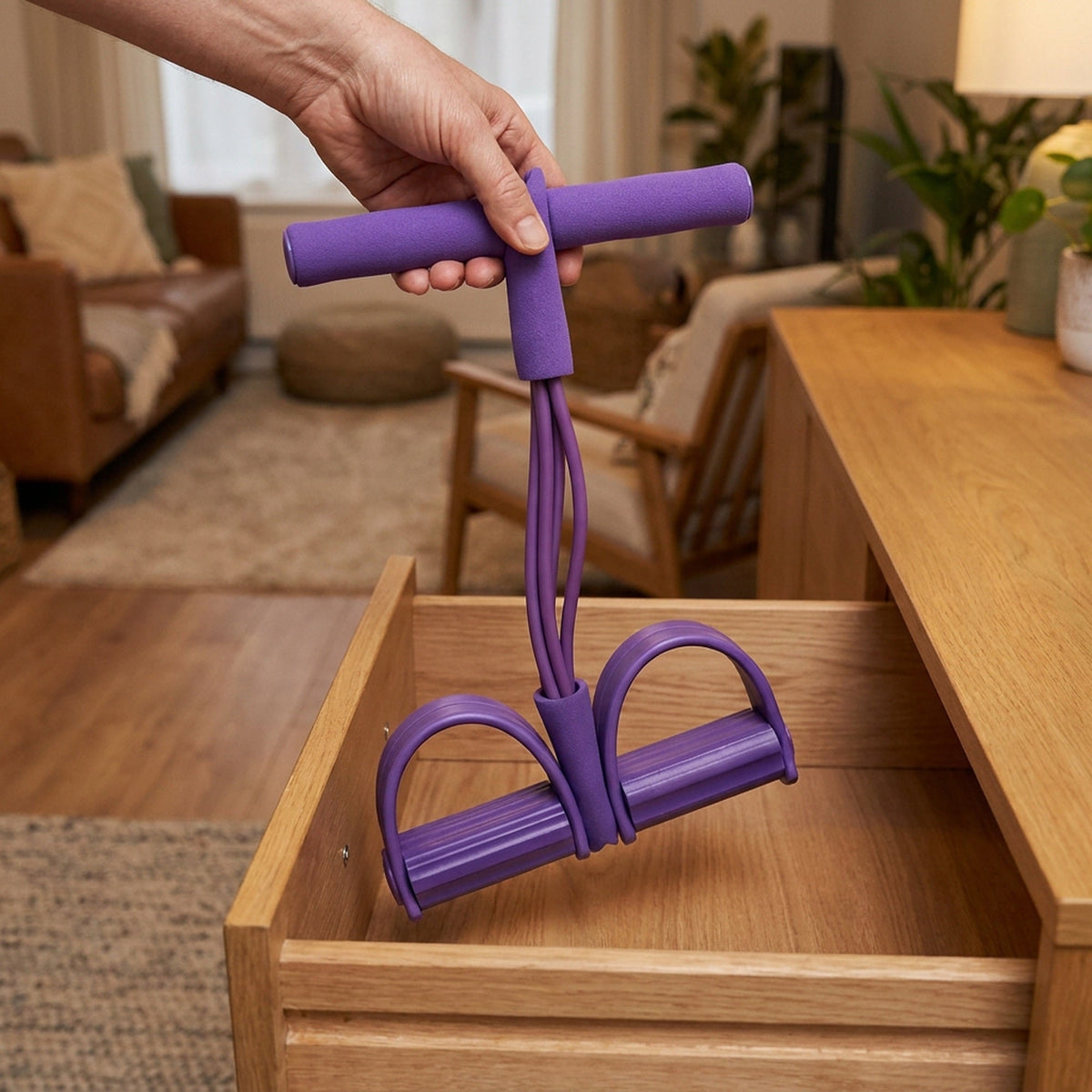 Multifunctional Pedal Resistance Elastic Sit-up Bands - Pedal Exerciser Sit-up Pull Rope