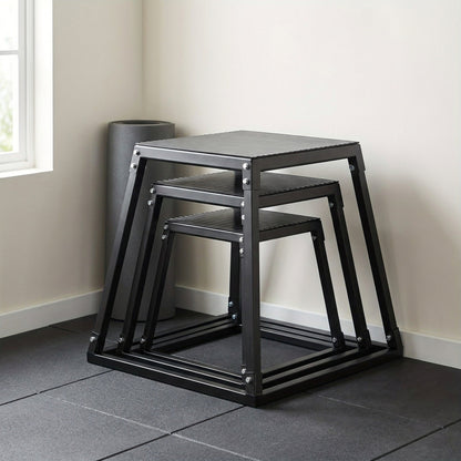 Heavy-Duty Steel Fitness Platform Plyometric Jump Box –  For Jump Training, Crossfit, Strength & Conditioning Home Workouts