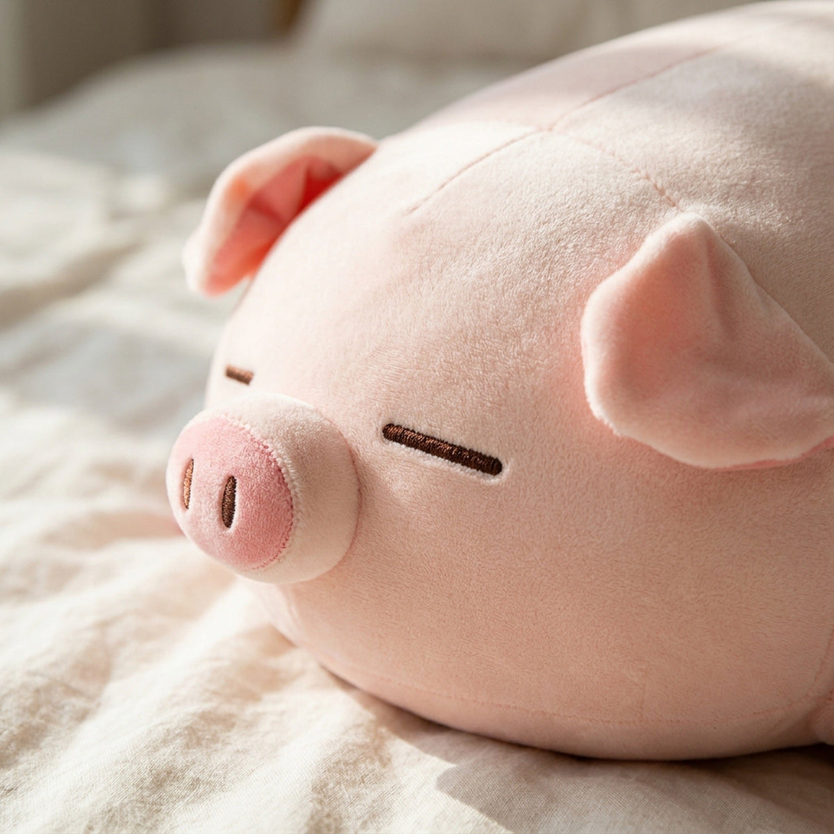 Chubby Pig Plush Pillow — Ultra-Soft Squishy Hug Cushion, 15.7" to 39.4"