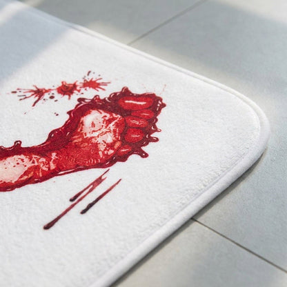 Bloody Footprint Bath Mat - Halloween Shower Doormat