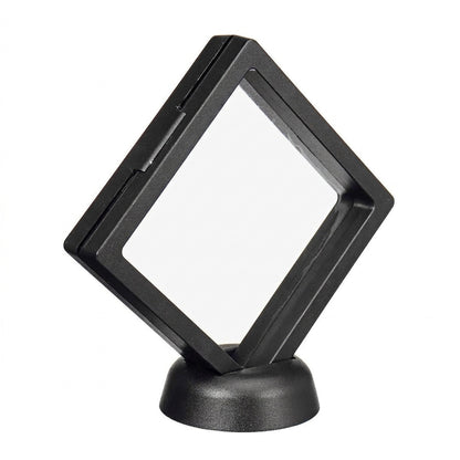 Floating Frame Display Case -  3D Coin Display Box for Challenge Coins, Rocks, AA Medallion, Jewelry, Shells, Fossils, Gems, Minerals, Pins