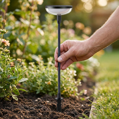 Solar Garden Pathway Lights - Adjustable-Height Path Markers with Auto Dusk-to-Dawn, 2 or 6 Lights