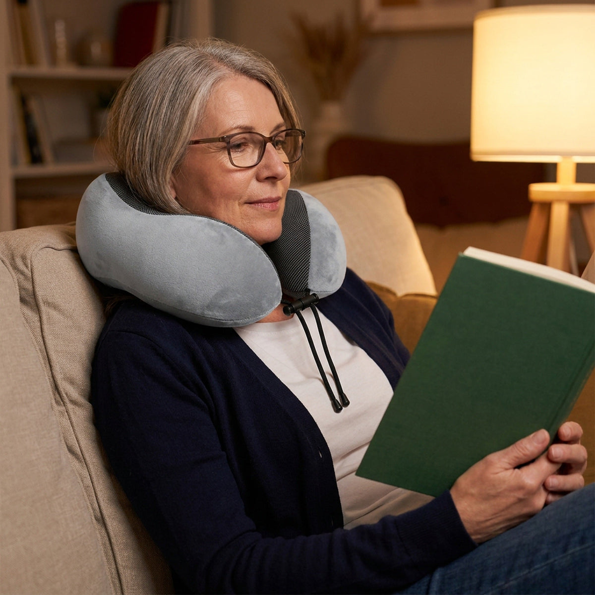 U-Shaped Memory Foam Neck Pillow – Soft Ergonomic Travel Pillow with Cervical Support for Airplanes, Sleeping, Relaxation and Neck Comfort