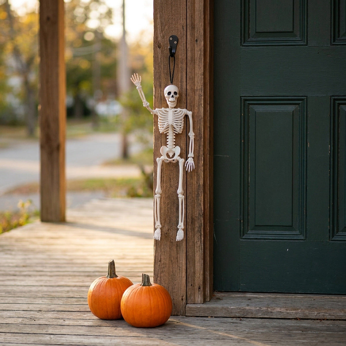 16 Inch Poseable Skeleton – Creepy Halloween Skeleton Decorations