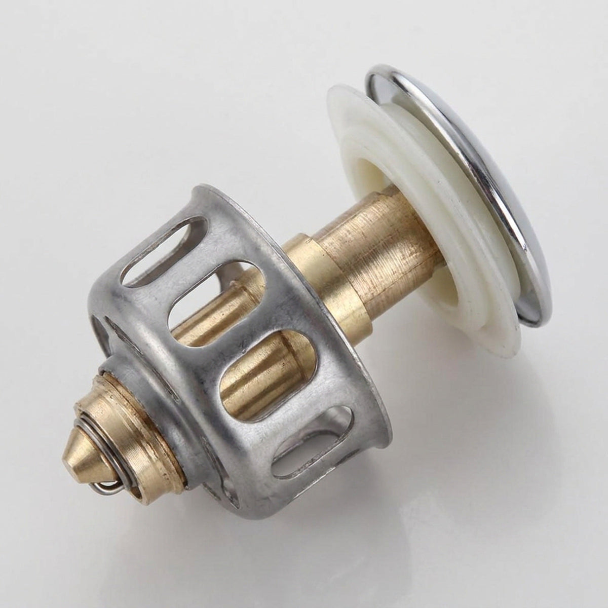 Universal Wash Basin Pop-Up Drain Filter - 2 in 1 Stopper and Filter