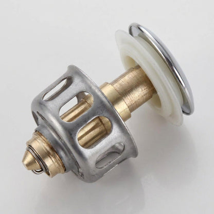 Universal Wash Basin Pop-Up Drain Filter - 2 in 1 Stopper and Filter