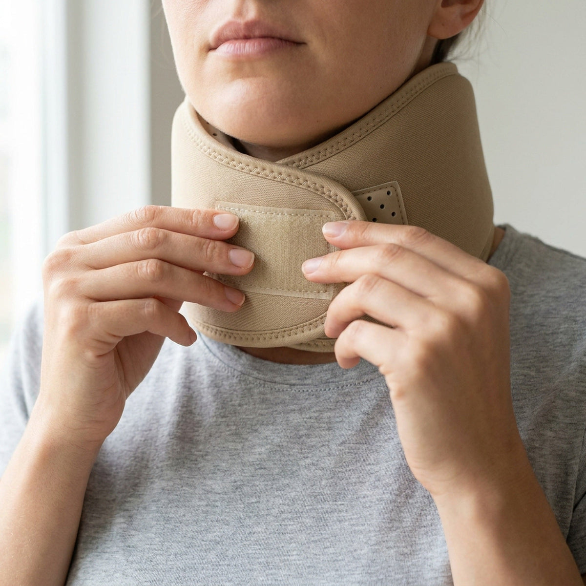 Neck Brace - Comfortable Spine Aligned & Breathable Design Cervical Collar