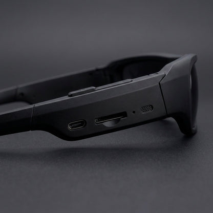 Camera Sunglasses – Hands-Free Video Recording Eyewear for Cycling, Fishing and Walking, Records to a microSD Card