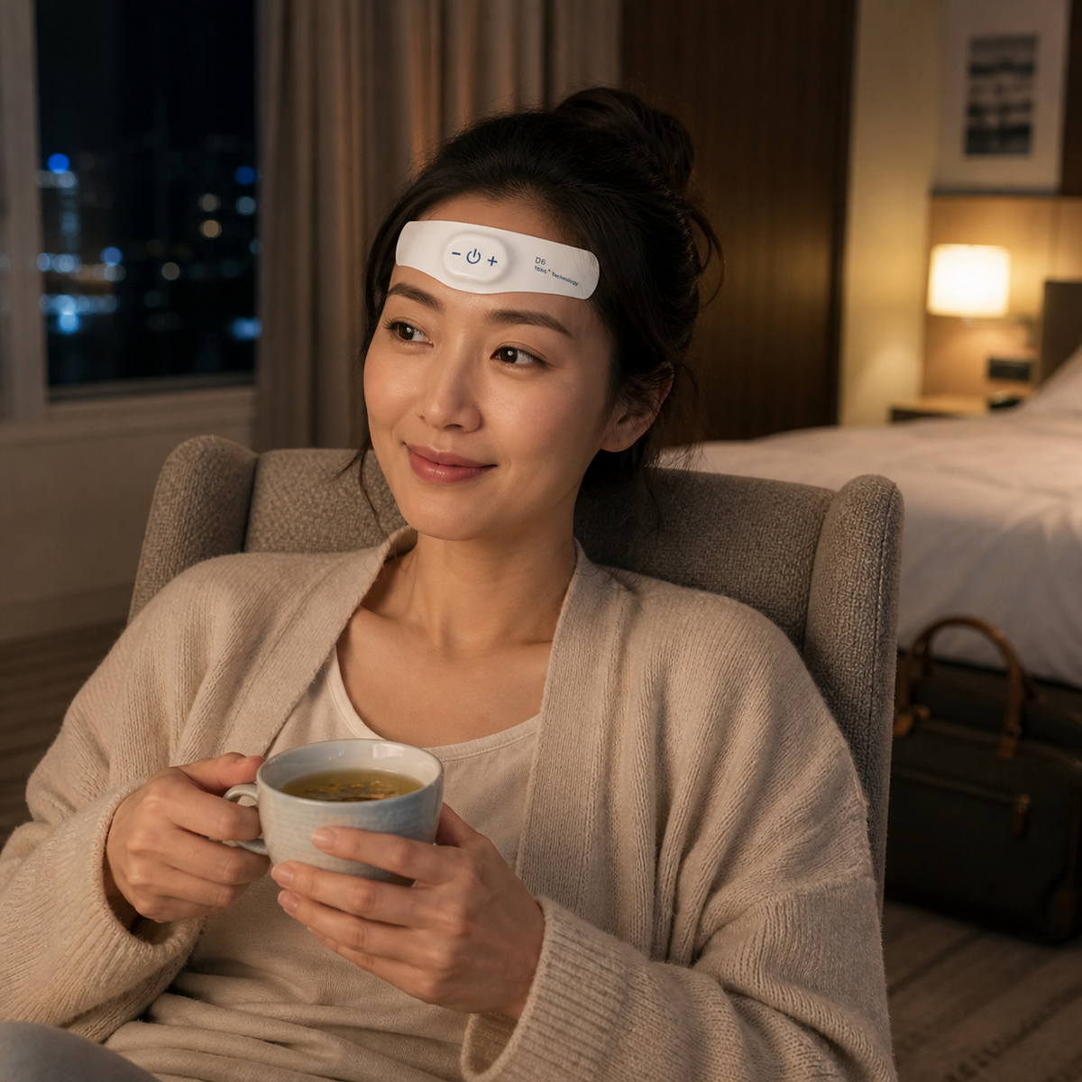 Night Anxiety Relief Device - Electric Massager Relieve Headache and Migraine TENS Microcurrent Sleeping Aid