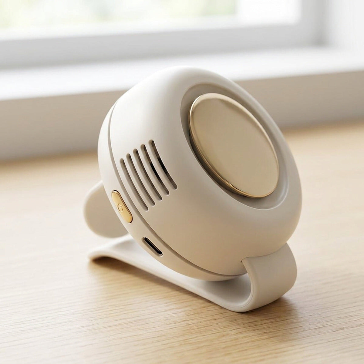 Waist Hanging Small Whirlwind Fan - Portable Fan Clip-On Quiet Mini Leafless 360° Wind Direction