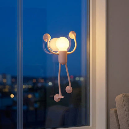 DIY Flexible Sportsman Nightlight – Adjustable Fun Suction Cup Lamp for Bedroom & Holiday Decor