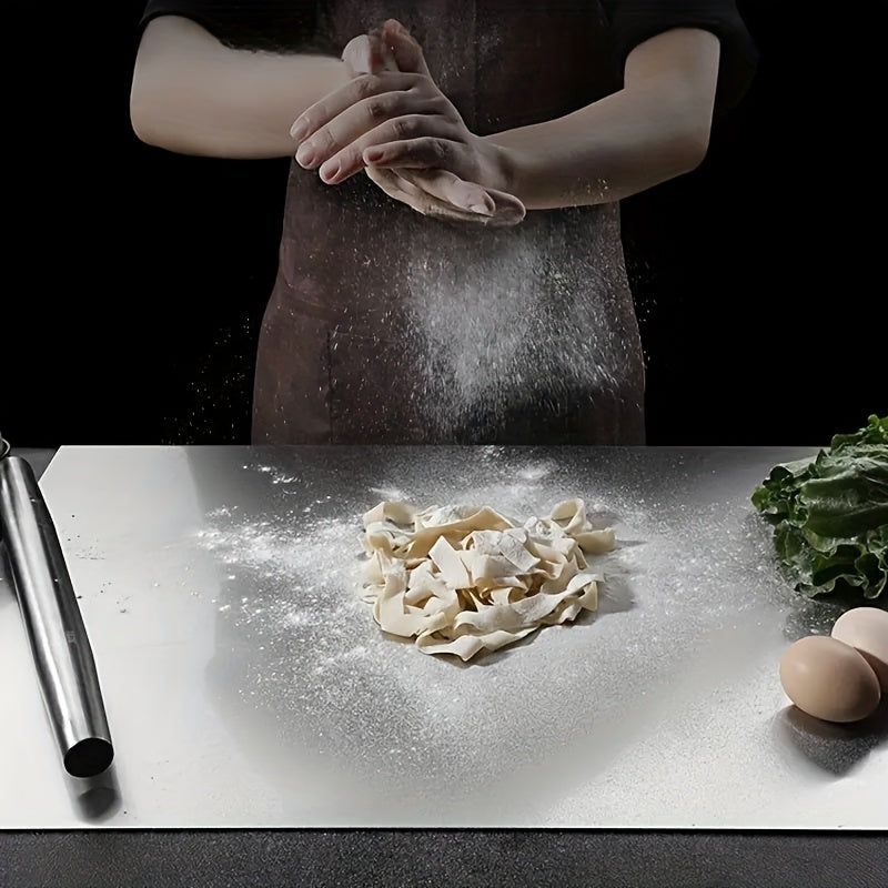 Stainless Steel Cutting Board – Extra-Large Food-Safe Metal Chopping Surface for Baking, Dough Kneading & Professional Kitchens