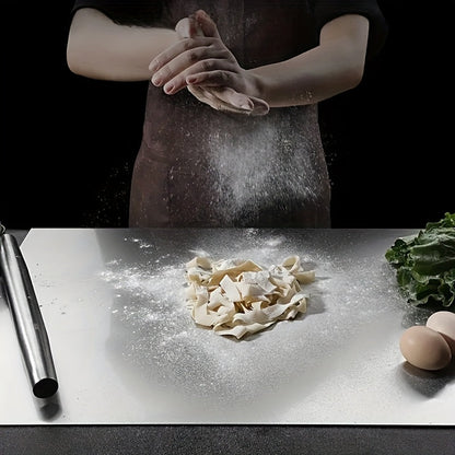Stainless Steel Cutting Board – Extra-Large Food-Safe Metal Chopping Surface for Baking, Dough Kneading & Professional Kitchens