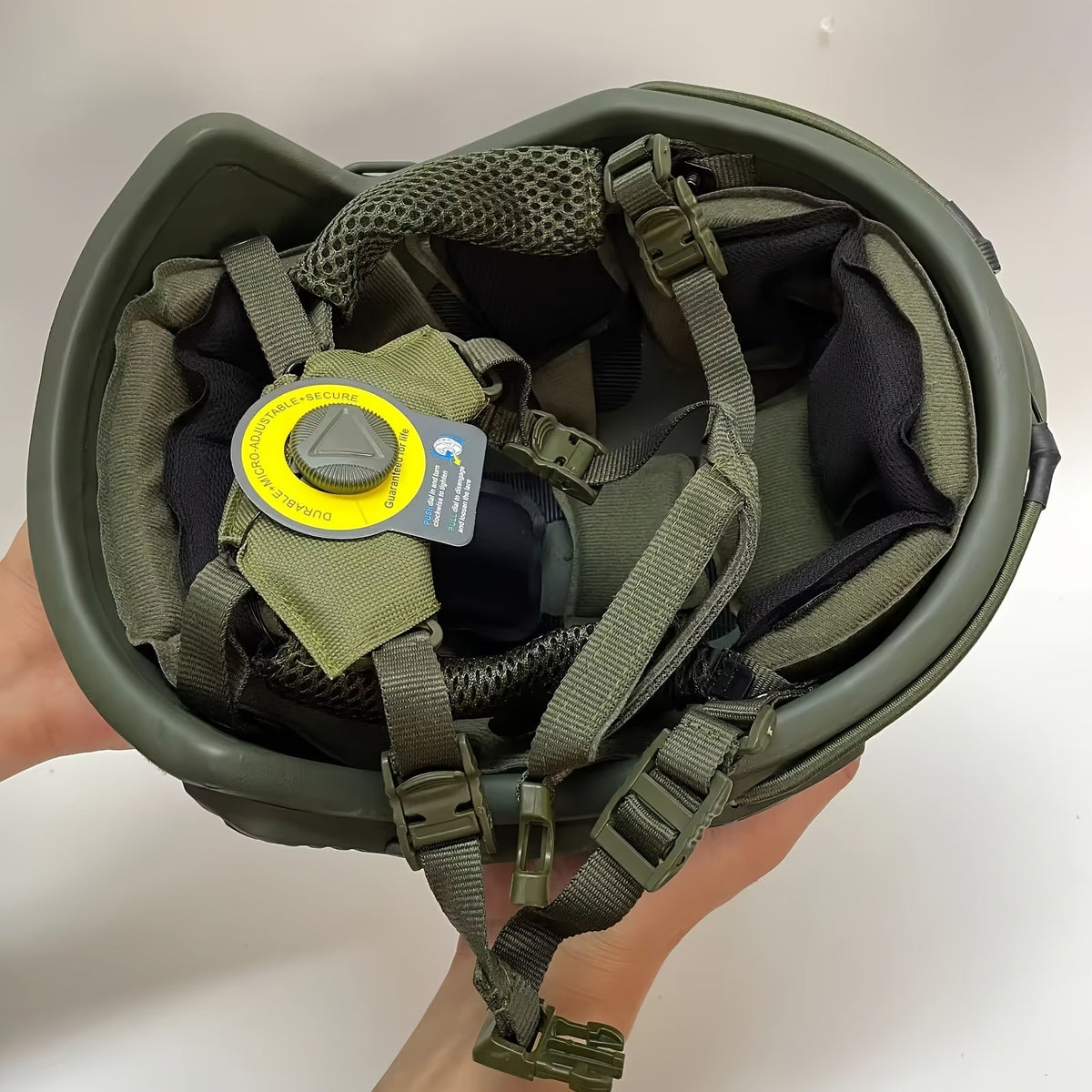 MH Tactical Helmet – Fiberglass Adjustable Suspension Protective Gear for Outdoor Sports & CS Game Activities