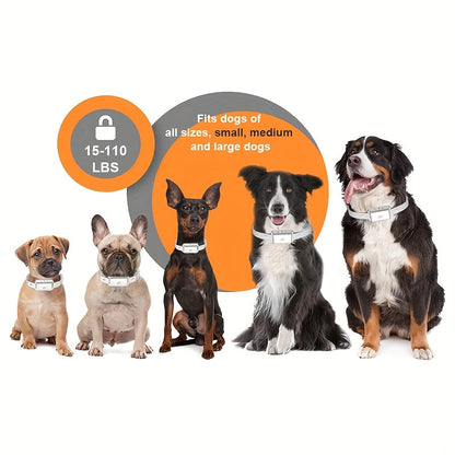 Smart Dog Bark Collar – Humane Anti-Barking Training Device with 3 Sensitivity Levels and 7 Vibration Modes for Dogs of All Sizes