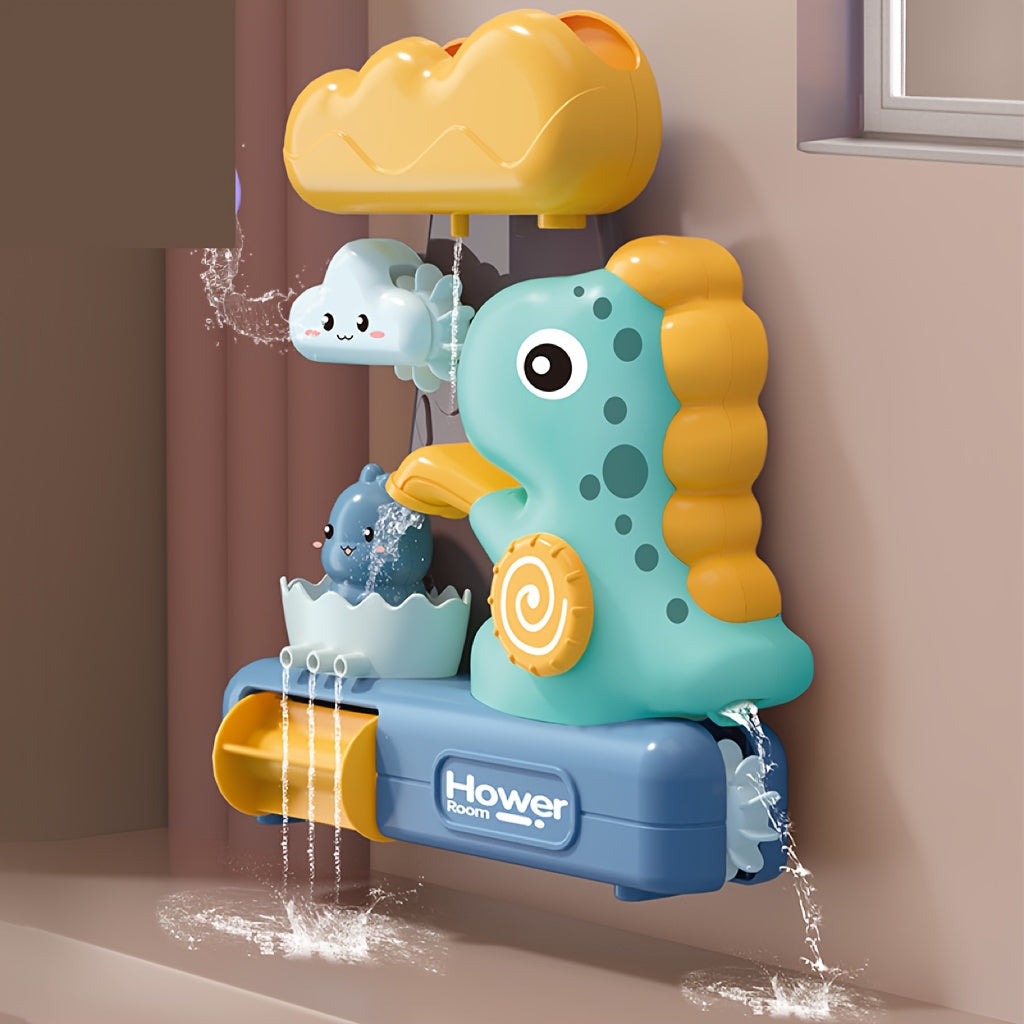 Cartoon Dinosaur Bath Toys – Spinning Water Toys with Festive Appeal for Fun Bath Time, Gift Giving, and Imaginative Play for Kids