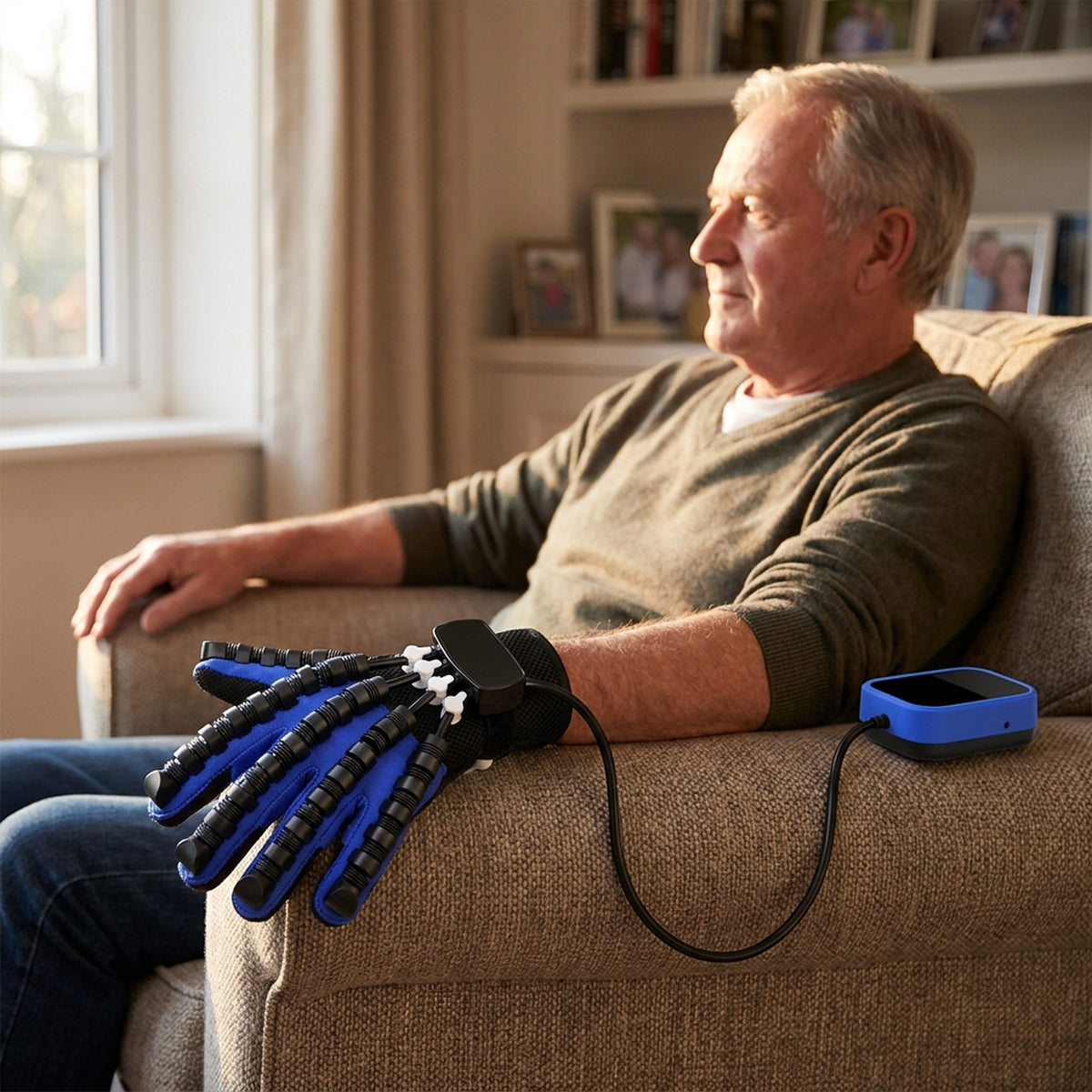 Rehabilitation Robot Glove – Hand & Finger Massage Device for Stroke Recovery & Hemiplegia Therapy